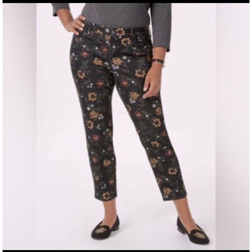 Charter Club Bristol‎ Skinny Ankle Floral Print Casual Pants Size 6